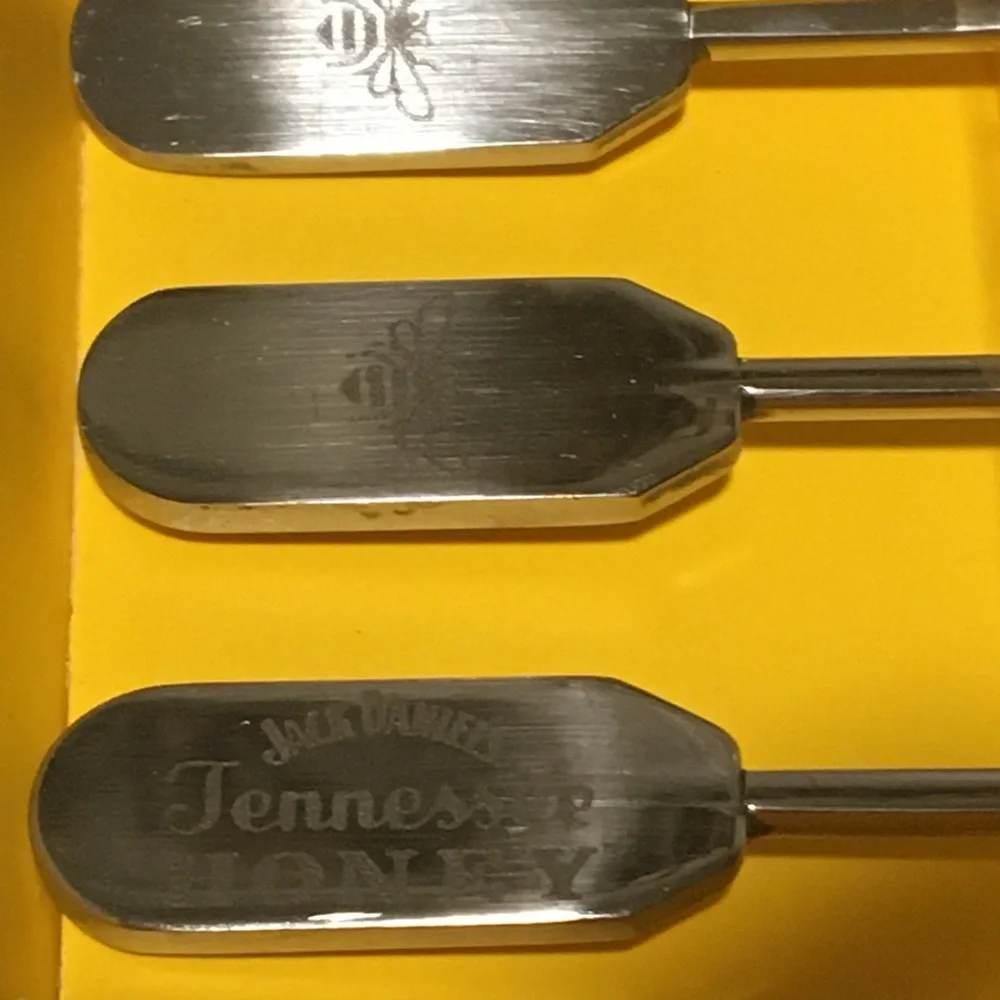 Jack Daniels Whisky Bar Ware Metal Stirrers set